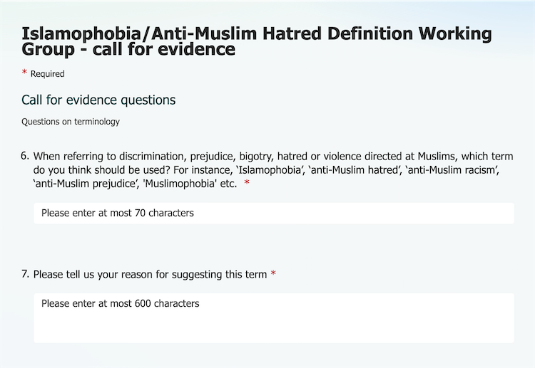 Islamophobia documents
